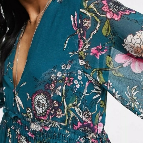 Free People Cherry Blossom Mini
Dress Emerald Combo - Picture 5 of 9